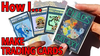 How I Make Trading Cards at home Chaos Galaxy [upl. by Asssilem]