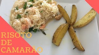 Risoto de Camarão com arroz arbóreo  Pura cremosidade [upl. by Tessy]