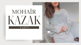 Mohair Salaş Kazak TarifiAngora İpten Kazak Yapımı [upl. by Ennahtur1]