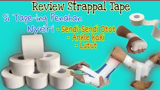 Riview Strappal Tape  Wrist Tape  Alat pendukung Untuk melindungi Ankle dan sendisendi [upl. by Eilyac]