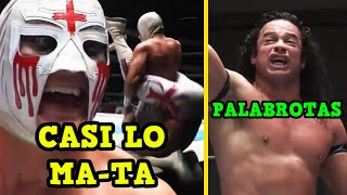 SOBERANO JR casi M4TA a TEMPLARIO Micrófonos de NJPW exponen PALABROTAS de VOLADOR Jr VOLADOR JR3 [upl. by Carothers]