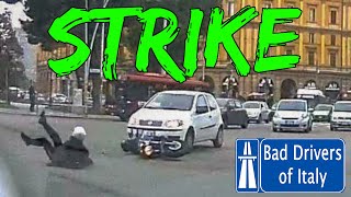 BAD DRIVERS OF ITALY dashcam compilation 0108  STRIKE [upl. by Manuel]