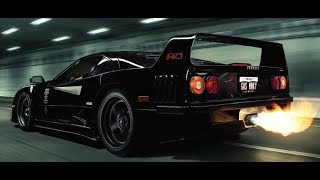 Ferrari F40  best compilation Loud sound launch control drift and flames pure sound Motorsport [upl. by Enala200]