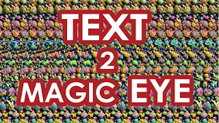 How to create Stereogram from TEXT in 4 minutes  Magic Eye [upl. by Cherice67]