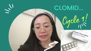 CLOMID 50mg FIRST CYCLEFERTILITY DRUGTTC JOURNEY [upl. by Ailalue276]