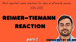 Reimer tiemann reaction class 12 organic name reaction [upl. by Akkahs]