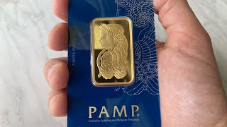 PAMP Suisse  Lady Fortuna  1 oz Gold Bar gold [upl. by Balthasar701]