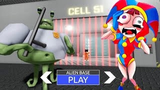 ALIEN BASE OUT NOW UPGRADE BARRYS PRISON RUN OBBY roblox scaryobby [upl. by Arlen]