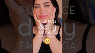 Full Face Massage Routine for Beginners 🌝 faceyogaroutine faceyoga skincareroutine skincare [upl. by Mihsah333]