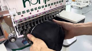 Step12 How to Hoop Hat Frame  Honpo Embroidery Machine Tips [upl. by Shellie]