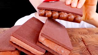 ASMR Maltesers Chocolate Cream Sandwich Eating Vlog Mukbang 말티저스 초콜릿크림샌드위치 먹기 mellawnie [upl. by Aivuy613]