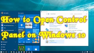 How to Open Control Panel in Windows 10 [upl. by Pheni]