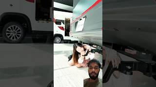 Girls reaction on caravan camping car setup camping Car  YouTube rvcamping travel rvtravel [upl. by Marmaduke]