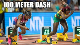 ShaCarri Richardson VS Elaine ThompsonHerah  Womens 100 Meters  2024 Pre Classic Preview [upl. by Dorothea381]