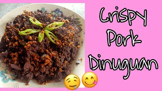 Crispy Pork Dinuguan  Crispy Pork Blood Stew  Crave n Cook [upl. by Nathan]