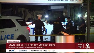 CPD 59yearold man dead after being hit by Metro bus [upl. by Ellenohs]