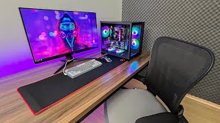 MONTEI MEU NOVO SETUP GAMER COMPLETO BARATO DO ZERO [upl. by Enelyw]