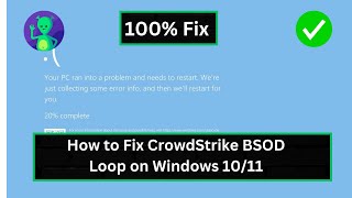 How to Fix CrowdStrike BSOD Loop on Windows 1011 [upl. by Arundell796]