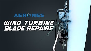 Robotics Revolutionizing the Wind Industry  Wind Turbine Blade Repairs  Aerones [upl. by Demmahom]