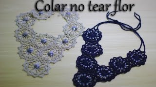 Colar no tear flor  Helen Mareth [upl. by Enileqcaj328]