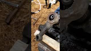 1996 23 liter 4 cylinder Ford Ranger Pitman Arm Removal [upl. by Ayotnom265]