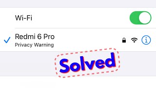 iPhone PRIVACY WARNING WiFi 🔥 What it means How to Fix [upl. by Travers38]