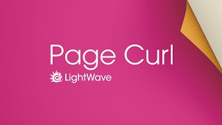 LightWave 3d Page Curl [upl. by Assilat]