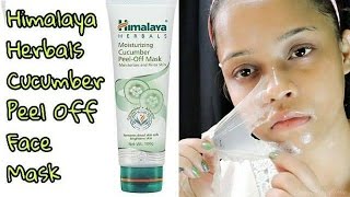 Himalaya Herbals Cucumber Peel off Face Mask Review and Demo  Sayantani Some [upl. by Lleirbag]