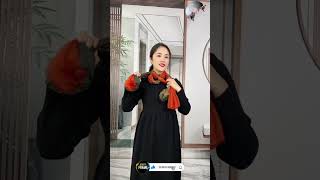 New Scarf Muffler style for Girl Scarf style Winter Essentials shorts beautyframe scarftutorial [upl. by Arrotal]