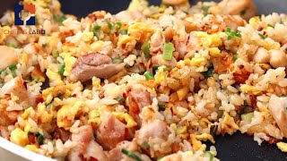 Chicken Fried Rice Recipe  Japanese Style [upl. by Halet]