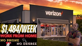 VERIZON WIRELESS WILL PAY U 1484WEEK  WORK FROM HOME  REMOTE WORK FROM HOME JOBS  ONLINE JOBS [upl. by Roman128]