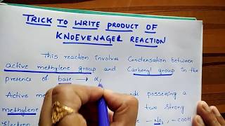 Knoevenagel Reaction [upl. by Aticnemrac]