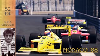 S2 E4 Monaco 1988  The Principality of Dreams  The story of F1 driver Luca Girardi AMS2 [upl. by Melquist]