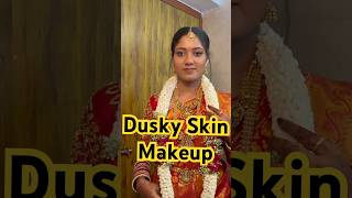 Dusky Skin Makeup❤️Before and After✔️duskyskinmakeup beforeandaftermakeup makeuptutorial [upl. by Moyers]