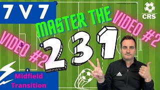 7v7 Soccer 231 Video 2 Midfield Transition [upl. by Gasser]