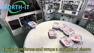 package of potato cubes auto sleeve machine in a full automatic [upl. by Finkelstein]