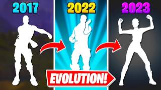 Fortnite Dances Evolution  2017  2023 [upl. by Narah]