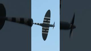 Supermarine Spitfire PRXI PL983 at the Duxford Flying Finale [upl. by Esiocnarf]