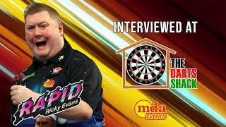 Rapid Ricky Evans interview at the darts shack [upl. by Trovillion674]