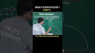 WHAT IS EPICYCLOID PART 2 IN ENGINEERING DRAWING shorts tiklesacademy epicycloid [upl. by Nivlag]