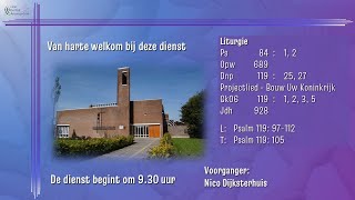 Online kerkdienst NGK Delfzijl  Appingedam  zondagmorgen 14 juli  930 uur  Afscheidsdienst [upl. by Alis]