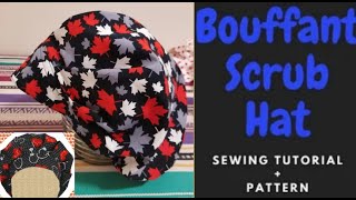 bouffant scrub cap with sweet band and elastic BouffantScrubCap scrubcap [upl. by Yrhcaz]