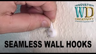 Seamless Wall hook Invisible Here how to remove it after installing it [upl. by Cartwright]