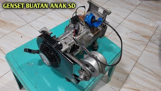 Genset Buatan Anak SD Mantap [upl. by Aikat627]