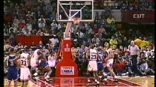 Michael Jordan 54 pts playoffs 1993 bulls vs knicks game 4 [upl. by Lyontine]