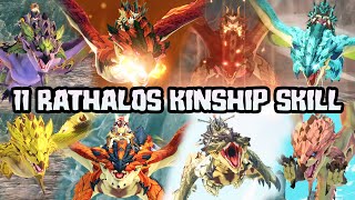 11 RATHALOS KINSHIP SKILLS SHOWCASE NO GROUND FLARE FROM RAZEWING  MONSTER HUNTER STORIES 2 [upl. by Annayt]