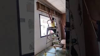 curtains pelmet fiting process woodworking furniture shortvideo [upl. by Teressa69]