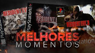 INESQUECÍVEIS MOMENTOS DA TRILOGIA RESIDENT EVIL [upl. by Inaluiak]