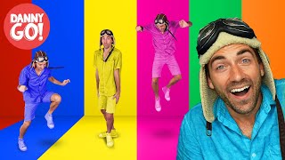 “The Color Dance Game” 🌈  Would You Rather Brain Break  Danny Go Songs for Kids [upl. by Diandra]