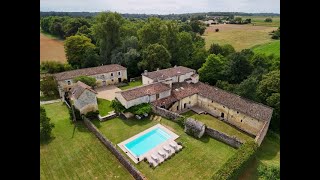 Beautiful 17th C Manor house for sale near Bordeaux [upl. by Sihonn781]